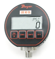 Dwyer Digital Mixing Gauge - Oxy-clean 